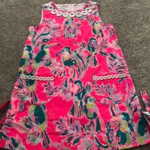 Girls lilly pulitzer size 8 toucan shift dress